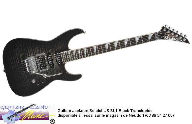 Guitare Jackson Soloist US SL1 Black Translucide